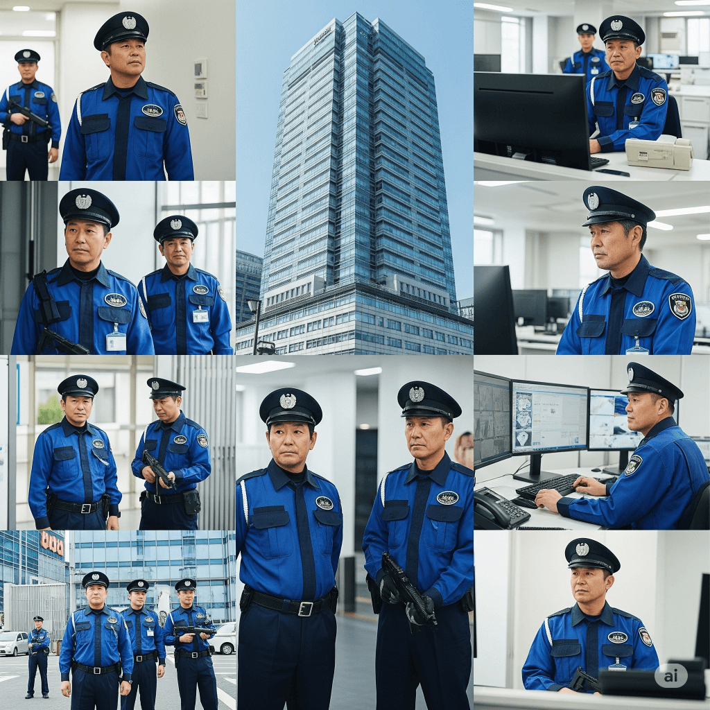 A team of professional security guards